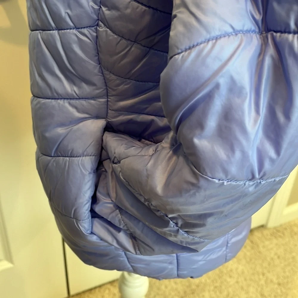 GERRY SZ L14-16 coat. Periwinkle blue. Zip up with hood. Great condition